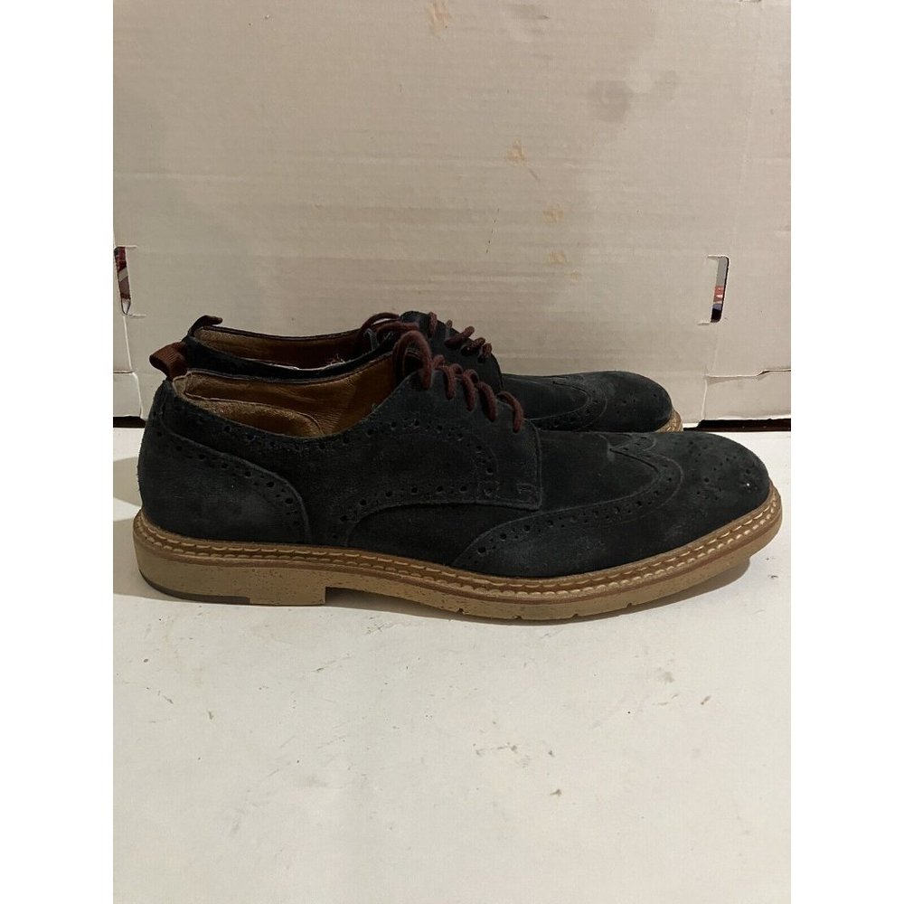 Johnston Murphy J&M 1850 Men’s Size 10.5 M Navy Blue Oxfords Shoes - Picture 5 of 8